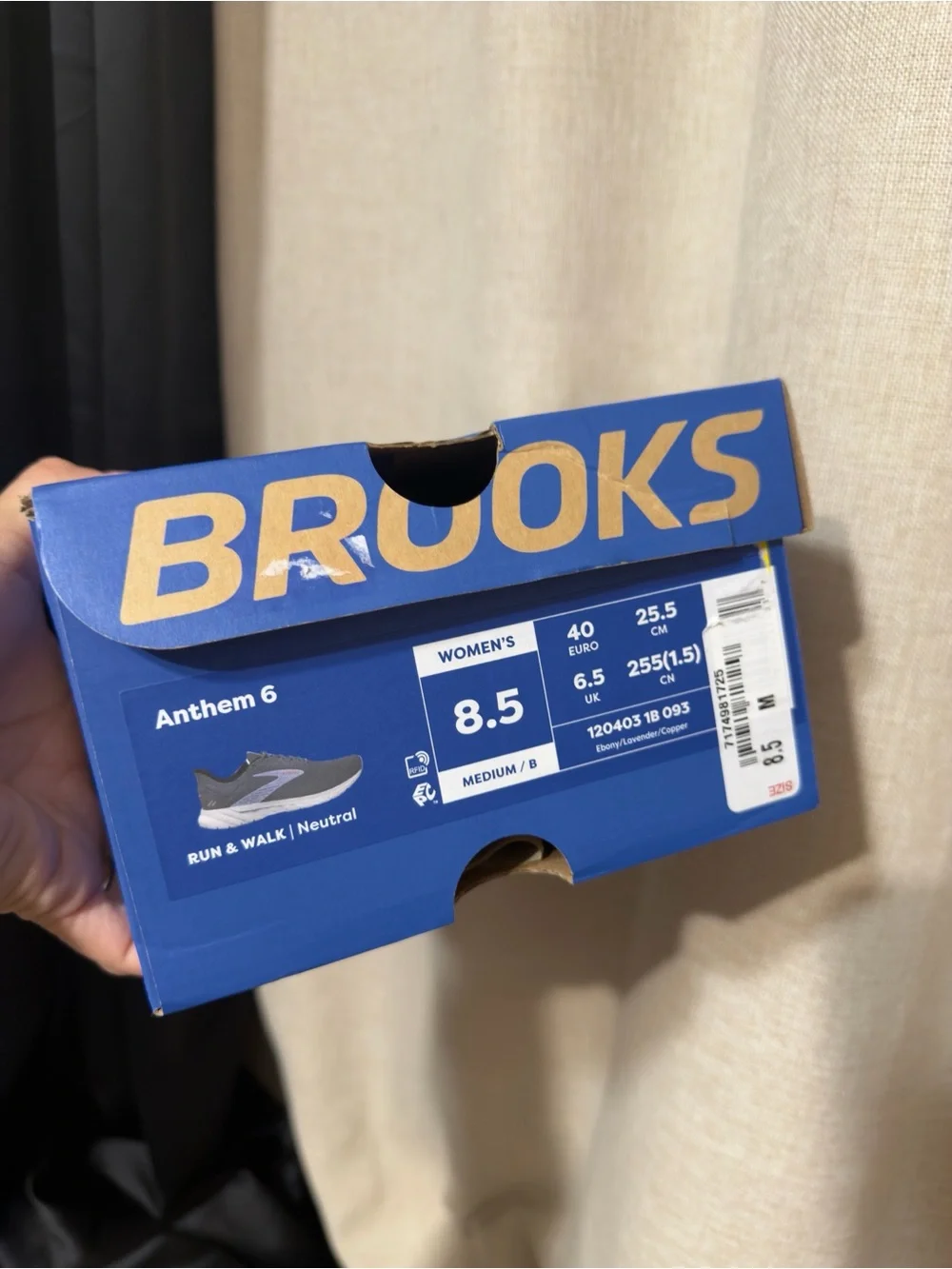 Brooks Anthem 6 Women's Graphite Running Shoes Size 8.5 - Picture 3 of 6